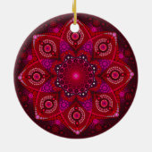 Ornament juli Birthstone Ruby Mandala (Achterkant)