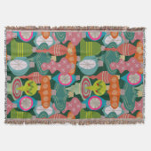 Ornament Jumble Throw Blanket Deken (Voorkant)