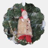 Ornament Kaart - Antiek Santa Figuur (Voorkant)