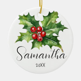 Ornament Kerst Gepersonaliseerde naam en notitie