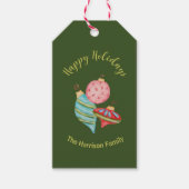 Ornament Kerst grillige Traditionele Nostalgische Cadeaulabel (Voorkant)