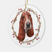 Ornament kerstbasset Hound (Links)
