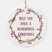 Ornament kerstbasset Hound (Achterkant)