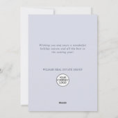 Ornament Kerstboom Corporate Greeting Feestdagenkaart (Achterkant)