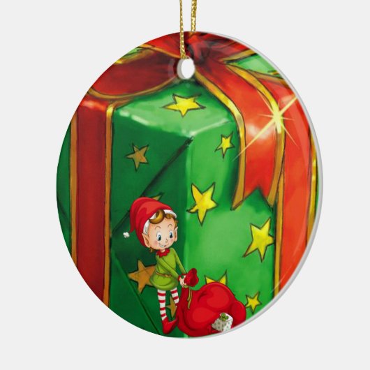 Ornament kerstcirkel, Elf (Links)