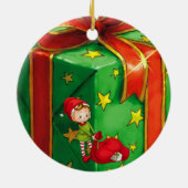 Ornament kerstcirkel, Elf (Achterkant)