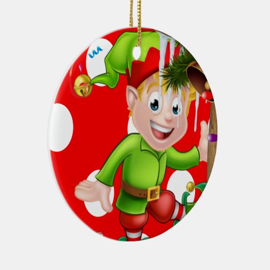 Ornament kerstcirkel, Elf (Rechts)