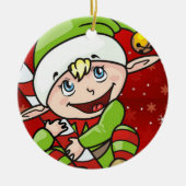 Ornament kerstcirkel, Elf (Voorkant)