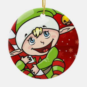 Ornament kerstcirkel, Elf