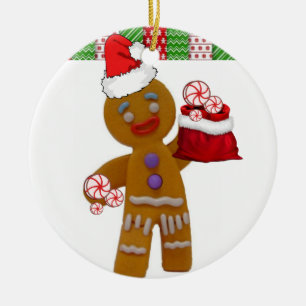 Ornament kerstcirkel, Gingerbreadman