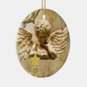 Ornament kerstcirkel, Gold Angel (Rechts)