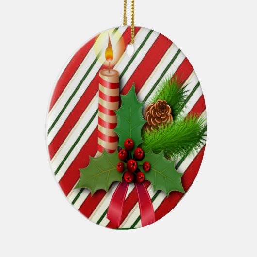 Ornament kerstcirkel, kerstkaars (Rechts)