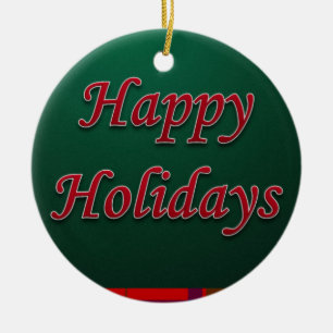 Ornament kerstcirkel Prettige feestdagen