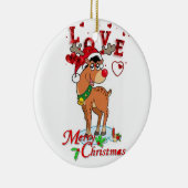 Ornament kerstcirkel, rendiertje (Rechts)