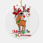 Ornament kerstcirkel, rendiertje (Achterkant)