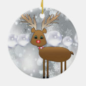 Ornament kerstcirkel, rendiertje (Achterkant)