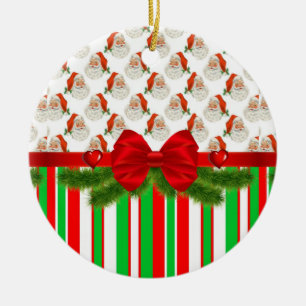 Ornament kerstcirkel, Santa Stripe