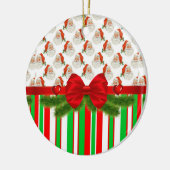 Ornament kerstcirkel, Santa Stripe (Links)