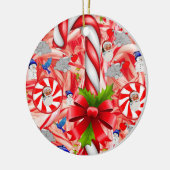 Ornament kerstcirkel, snoepsuikerriet (Links)