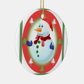 Ornament kerstcirkel, Snowman (Rechts)