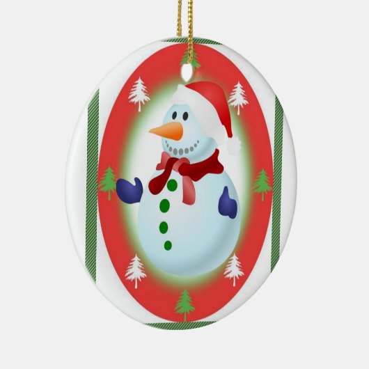 Ornament kerstcirkel, Snowman (Rechts)