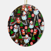 Ornament kerstcirkel, Snowman (Links)