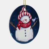 Ornament kerstcirkel, Snowman (Rechts)