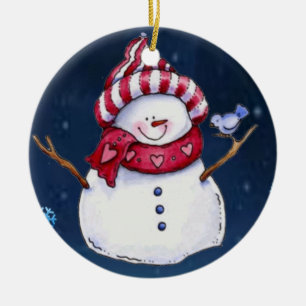 Ornament kerstcirkel, Snowman