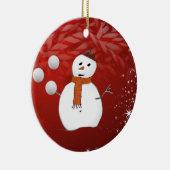 Ornament kerstcirkel, Snowman (Rechts)