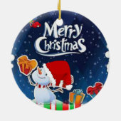 Ornament kerstcirkel, Snowman (Achterkant)