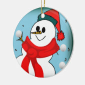 Ornament kerstcirkel, Snowman (Links)