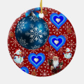 Ornament kerstcirkel, Snowman (Achterkant)