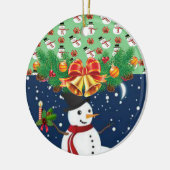Ornament kerstcirkel, Snowman (Links)