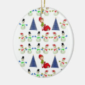 Ornament kerstcirkel, Snowman (Links)