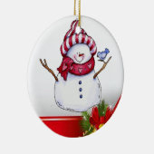 Ornament kerstcirkel, Snowman (Rechts)