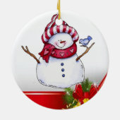 Ornament kerstcirkel, Snowman (Achterkant)