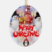 Ornament kerstcirkel, Snowman (Rechts)