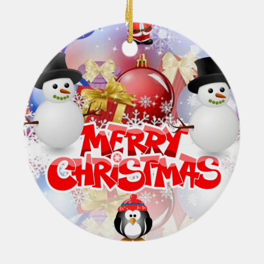 Ornament kerstcirkel, Snowman (Achterkant)