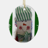 Ornament kerstcirkel, Snowman (Rechts)