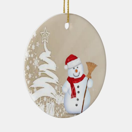 Ornament kerstcirkel, Snowman (Rechts)