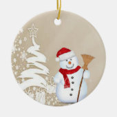 Ornament kerstcirkel, Snowman (Voorkant)