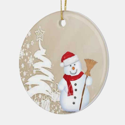 Ornament kerstcirkel, Snowman (Links)