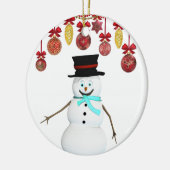 Ornament kerstcirkel, Snowman (Links)