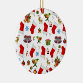 Ornament kerstcirkel, Snowman (Rechts)