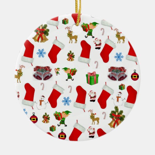 Ornament kerstcirkel, Snowman (Voorkant)