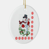 Ornament kerstcirkel, Snowman (Rechts)