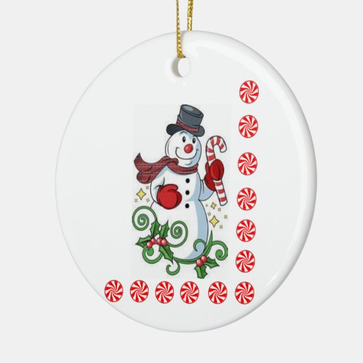 Ornament kerstcirkel, Snowman (Links)