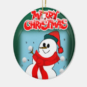 Ornament kerstcirkel, Snowman (Links)