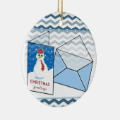 Ornament kerstcirkel, Snowman (Rechts)