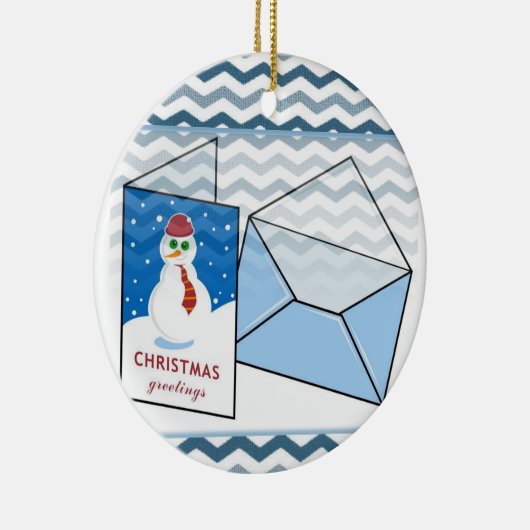 Ornament kerstcirkel, Snowman (Rechts)